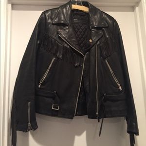 Vintage 1970 Harley Davidson Leather Fringe Jacket